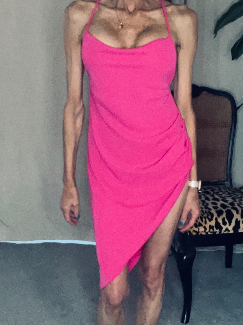 Amanda Uprichard Janet Dress Hot Pink Small